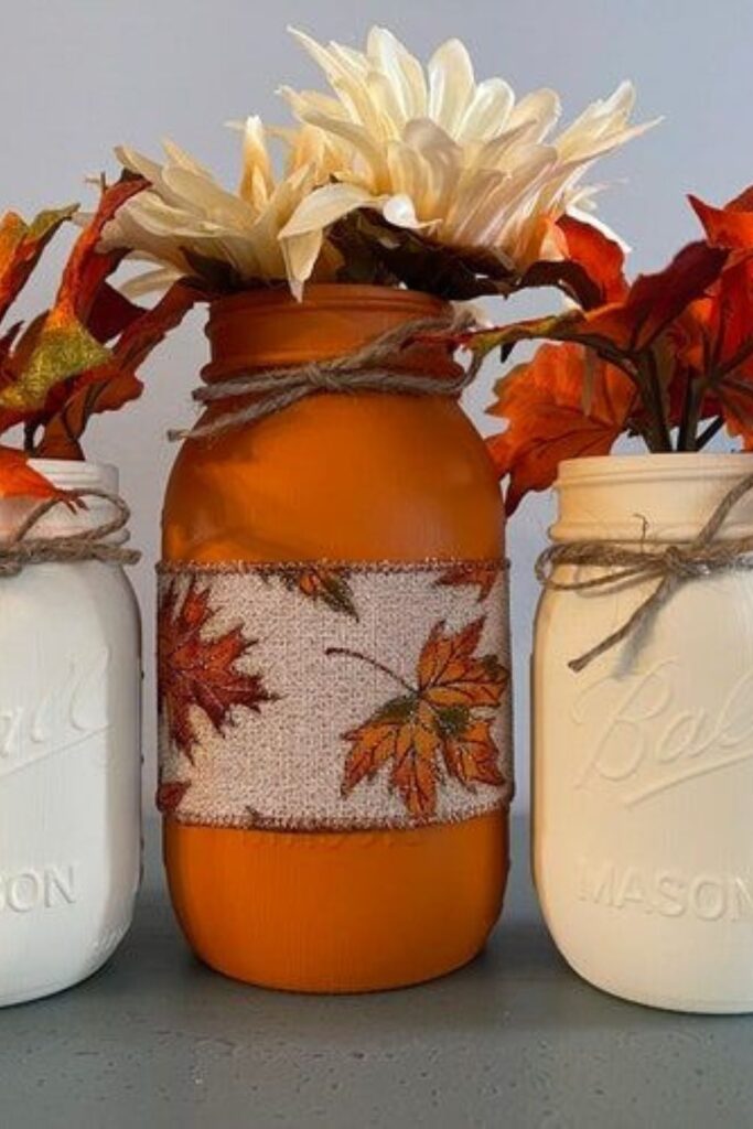 Fall Mason Jar Decoration Ideas