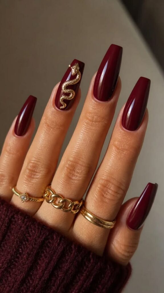 60 Stylish Burgundy Nail Ideas