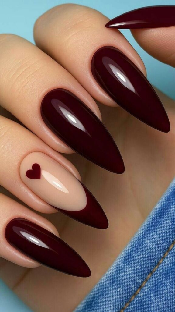 60 Stylish Burgundy Nail Ideas
