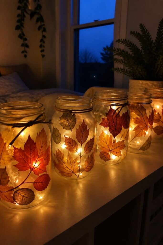 Fall Mason Jar Decoration Ideas