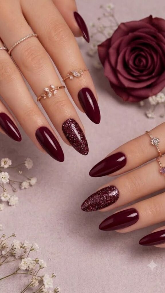 60 Stylish Burgundy Nail Ideas
