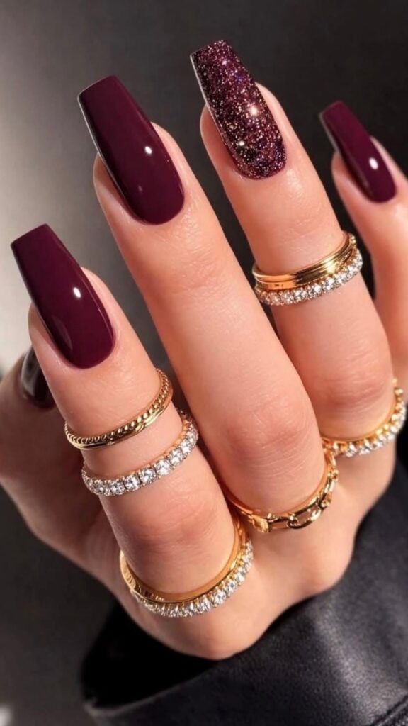 60 Stylish Burgundy Nail Ideas