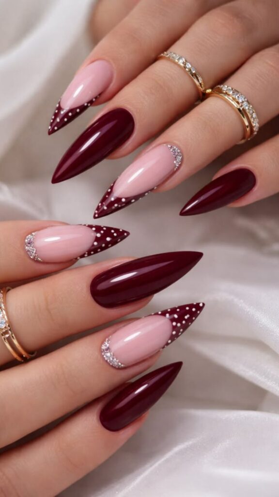 60 Stylish Burgundy Nail Ideas