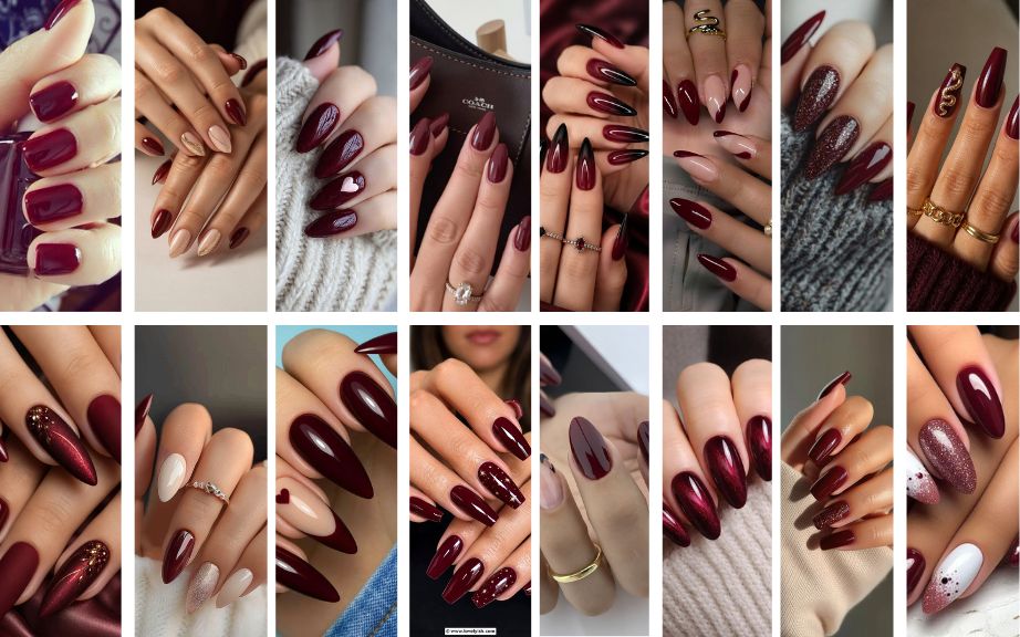 60 Stylish Burgundy Nail Ideas