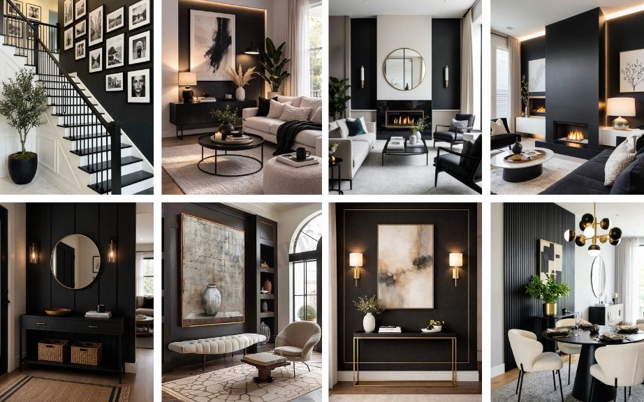 27 Modern Black Accent Wall Ideas