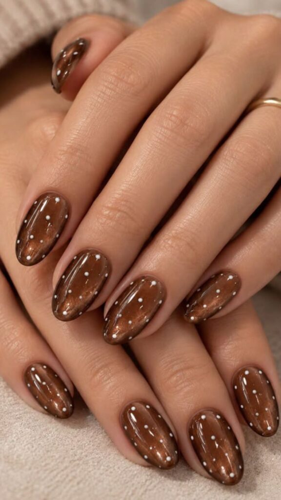 20+ Polka Dot Cat Eye Nails