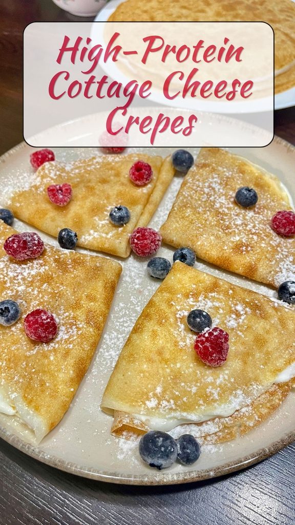 High-Protein Cottage Cheese Crepes